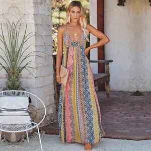 Multicolor Maxi Dress